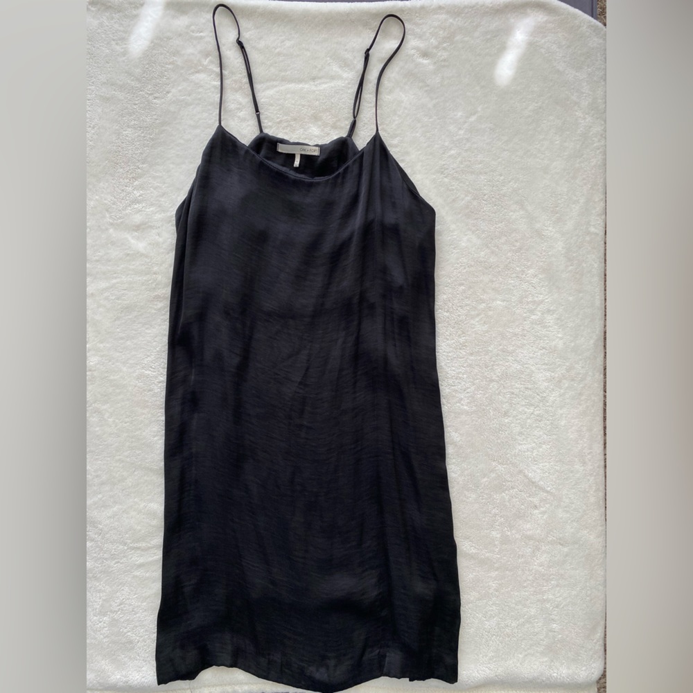 OAK + FORT Black Slip Mini Dress, S